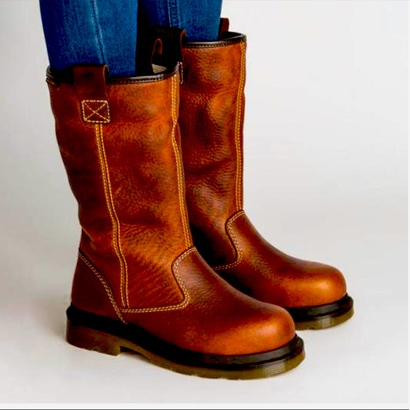 Outdoor Faux Leather Brown Boots - Picture 2 of 15